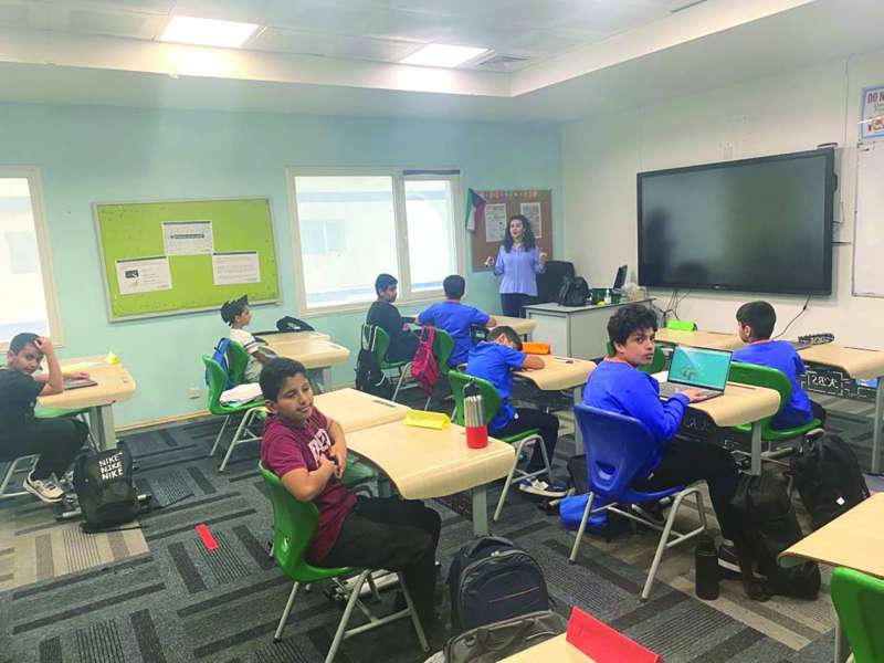 
أحد الفصول في إحدى المدارس
