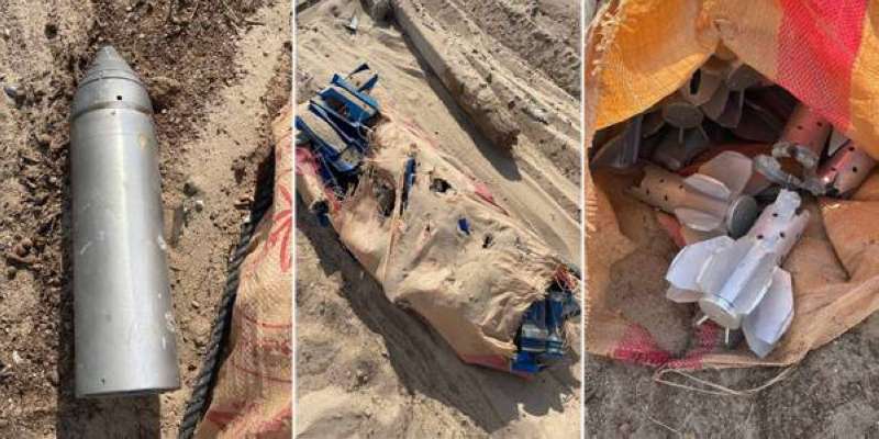 الذخيرة التي عثر عليها