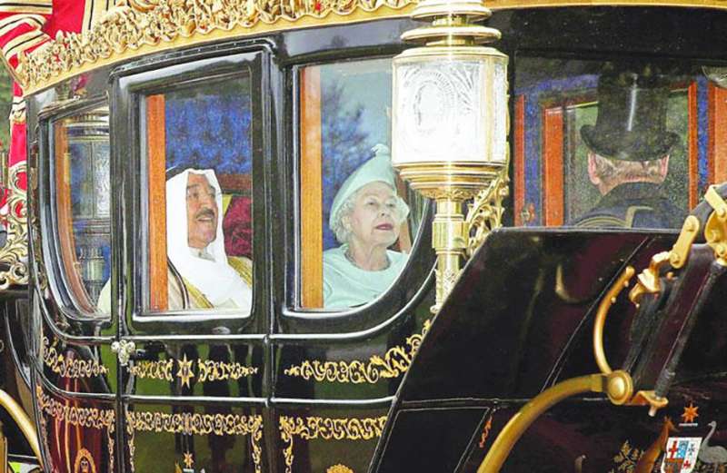 استقبال حافل لسمو الأمير الراحل الشيخ صباح الأحمد 