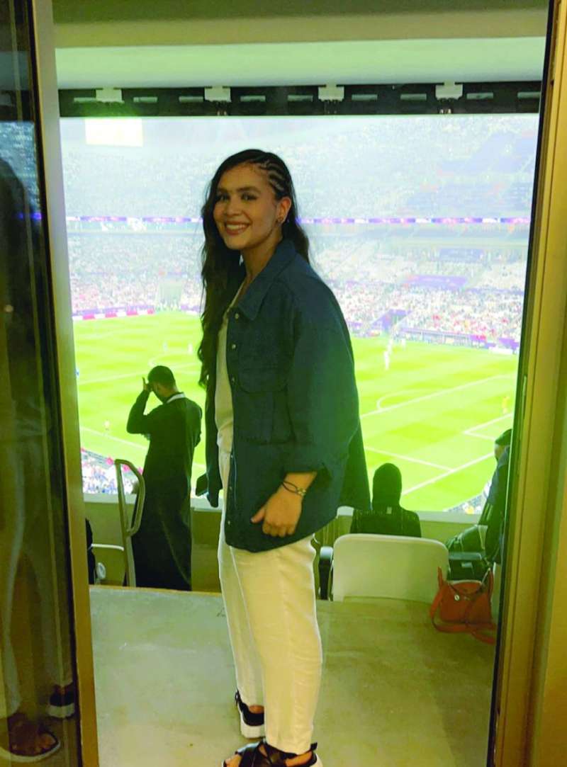 حنين حسين في ملعب «لوسيال»
