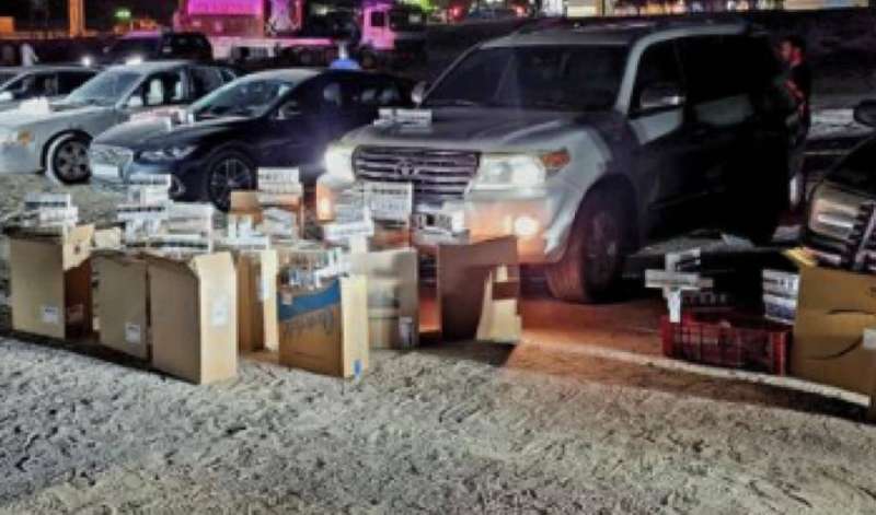 ضبط سيارات بيع السجائر في النويصيب
 