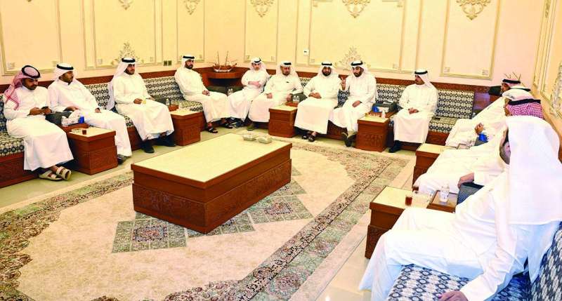 جانب من تجمع أهالي العمرية 	(تصوير نايف العقلة)
