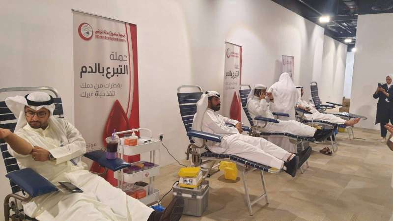 جانب من حملة التبرع بالدم