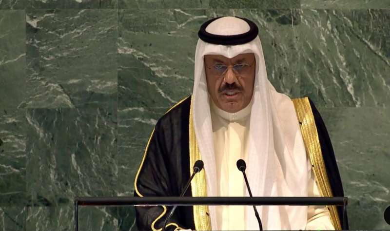 ممثل سمو أمير البلاد سمو رئيس مجلس الوزراء يلقي كلمة دولة الكويت أمام الدورة الـ77 للجمعية العامة للأمم المتحدة
