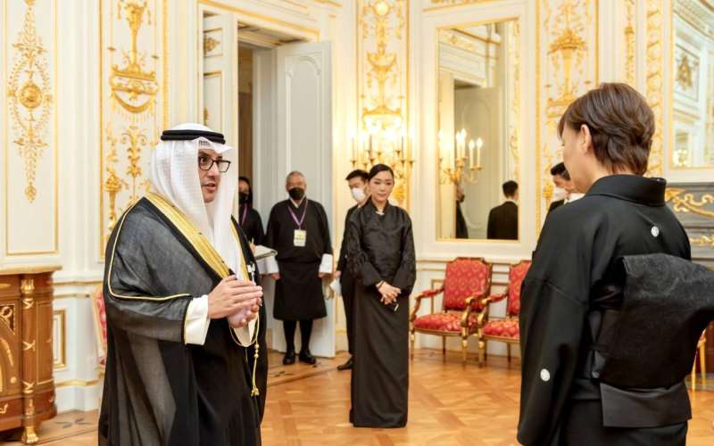 وزير الخارجية يحضر مراسم تشييع رئيس وزراء اليابان الأسبق	