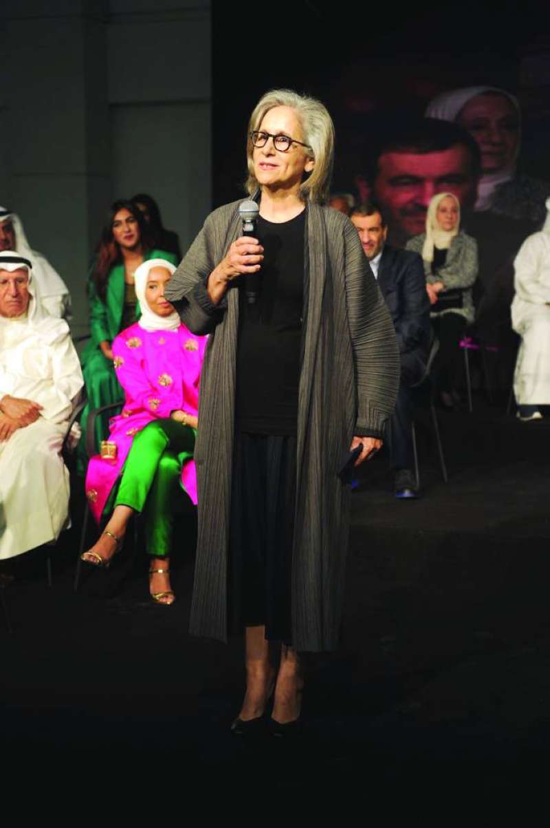 
الشيخة حصة الصباح تُلقي كلمتها	 (تصوير سعود سالم)
