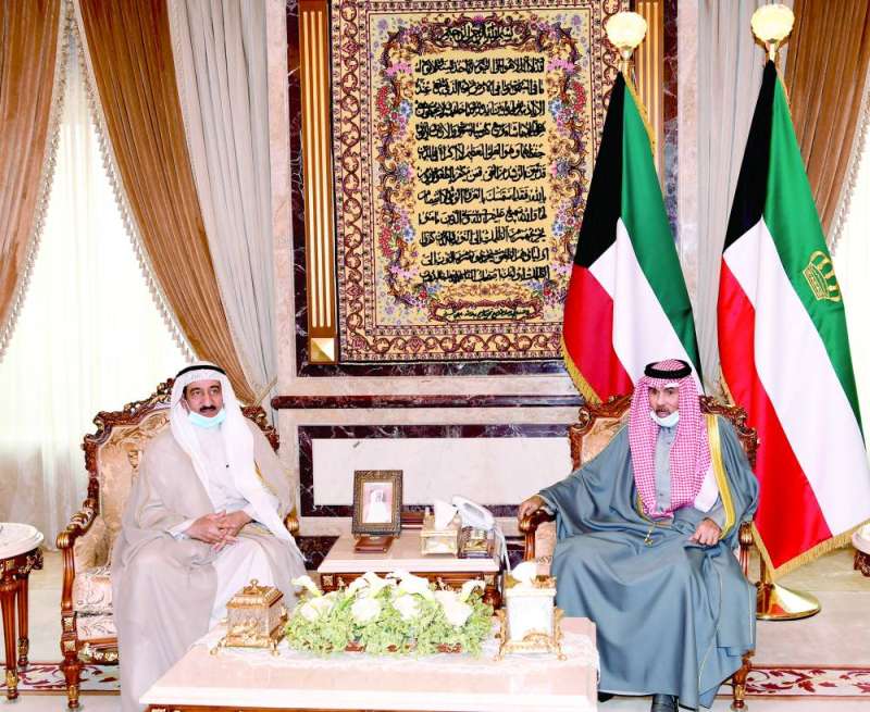 
 سمو الأمير خلال استقباله أحمد العجيل
