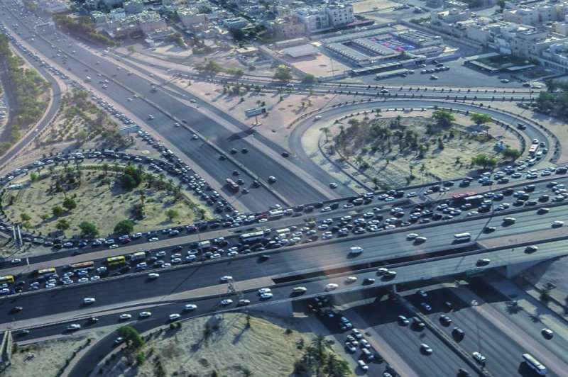 
الازدحام وشلل على الطريق والتحويلات المؤدية لمراكز العمل
