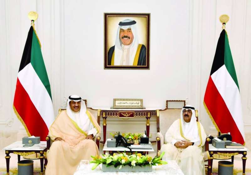 سموه مستقبلاً سمو رئيس مجلس الوزراء السابق الشيخ صباح الخالد