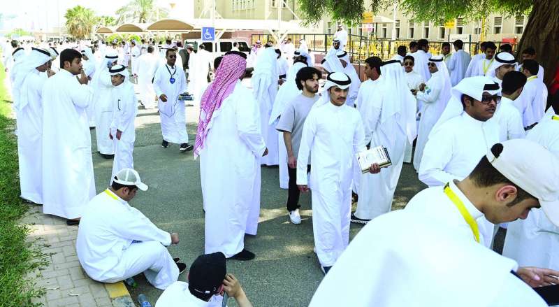 
من أجواء الانتخابات في كلية الحقوق