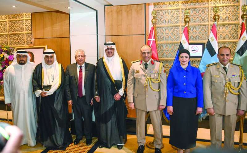 السفيران السعودي والمصري والعميد رجب وعدد من الحضور