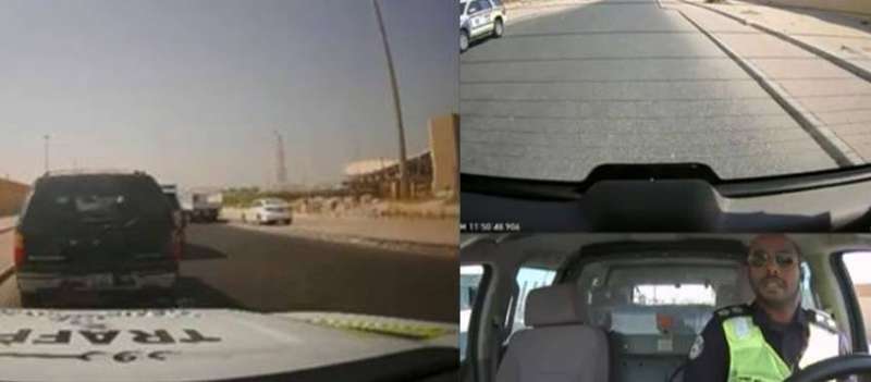 لقطة من فيديو نشرته «الداخلية» لملاحقة المطلوب 