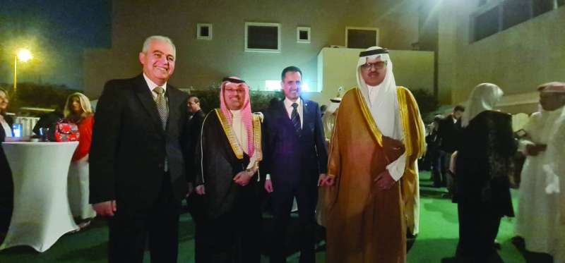 السفراء السعودي والأردني والبحريني والمغربي خلال الحفل