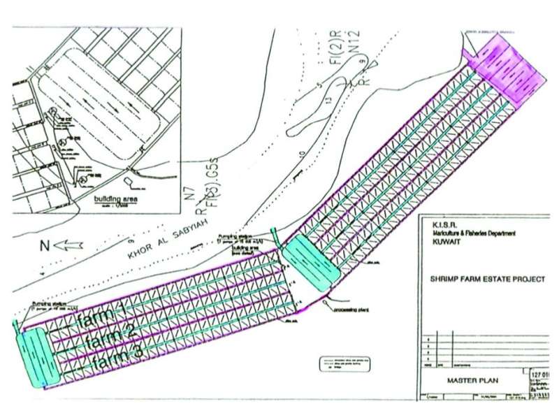 مشروع استزراع الروبيان في الصبية
