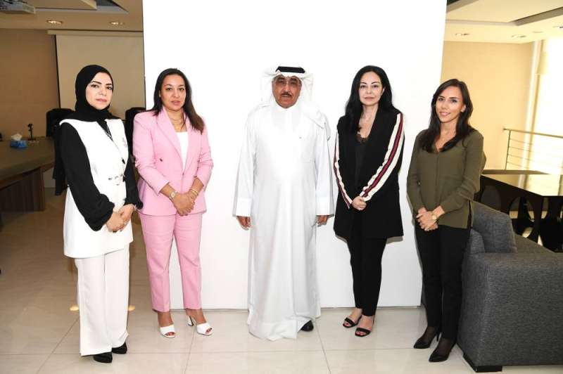 الراشد والجمعة مع وفد من مركز الأمم المتحدة للإعلام