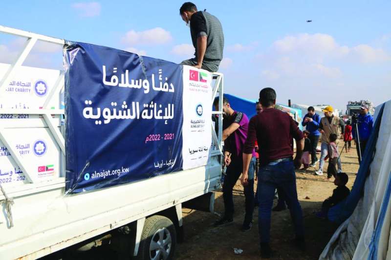 جانب من حملة «النجاة» في تركيا