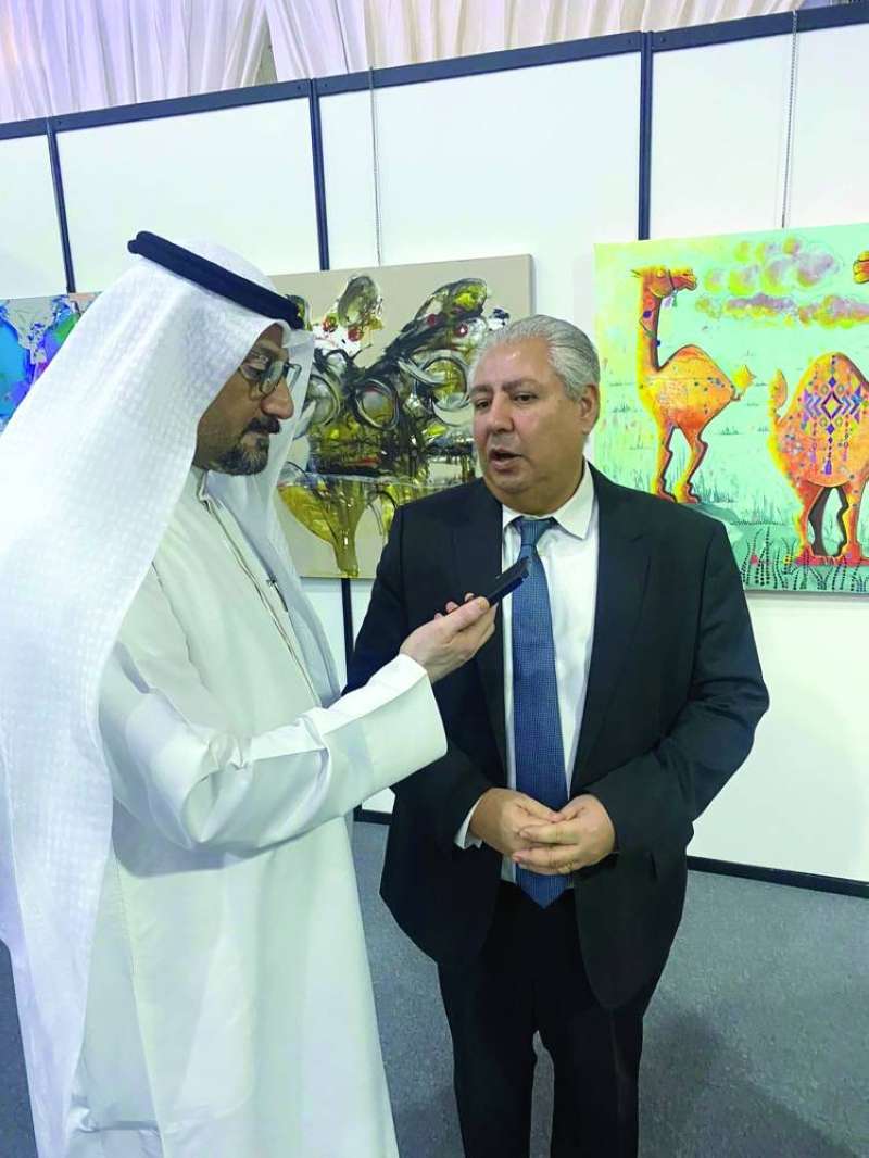 شلتوت مع الزميل ناصر الفرجان