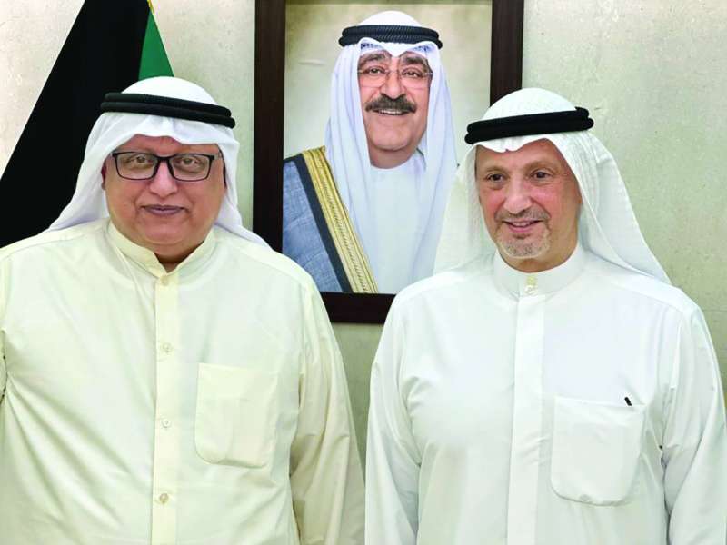 سالم الصباح والزميل خالد الشرقاوي
