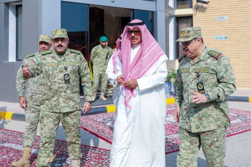 النواف خلال جولته في معسكر التحرير