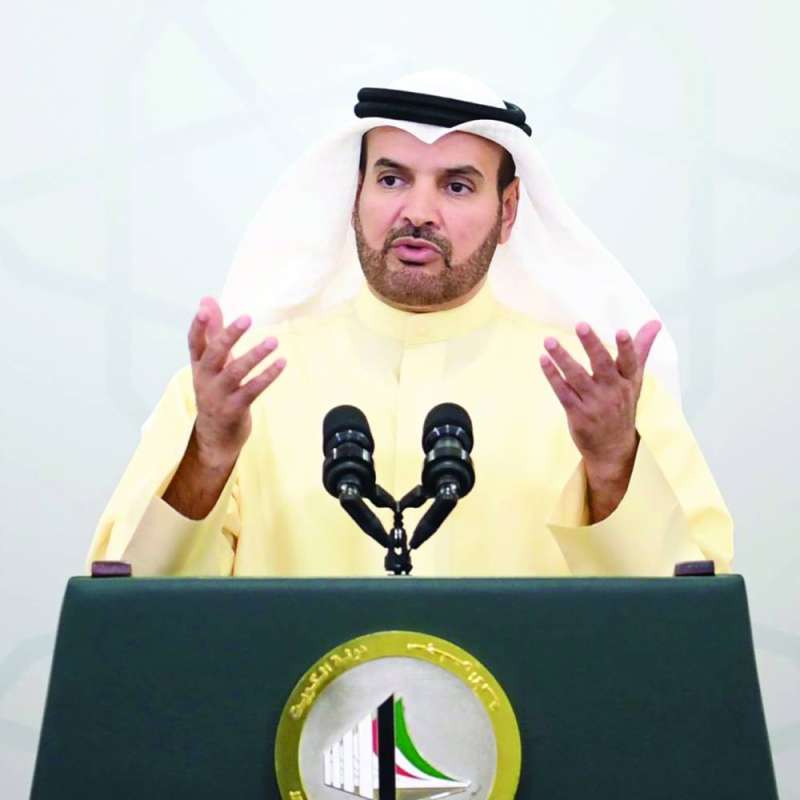 العازمي في تصريحه الصحافي
