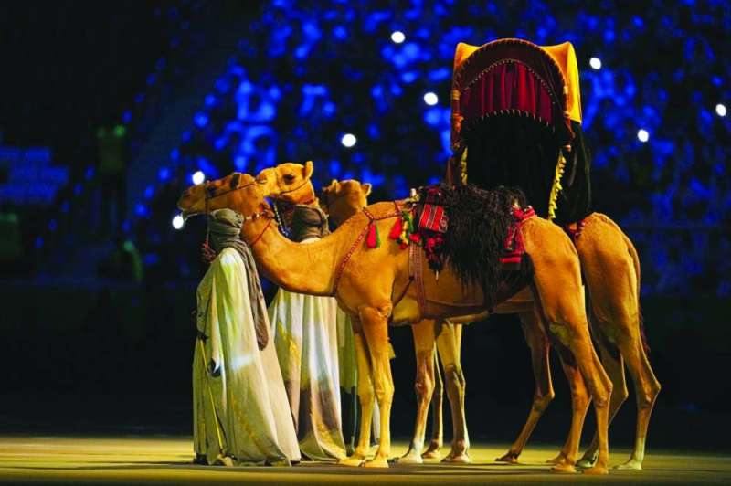 
 الجمل العربي كان حاضراً في حفل افتتاح مونديال قطر 2022