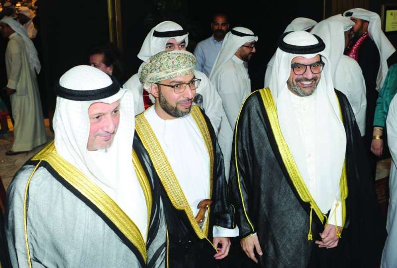 سالم الصباح والناهض والسفير العماني