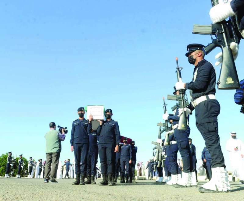 جانب من تشييع سابق لرفات شهداء في مارس 2021 		(أرشيف - «الراي»)
