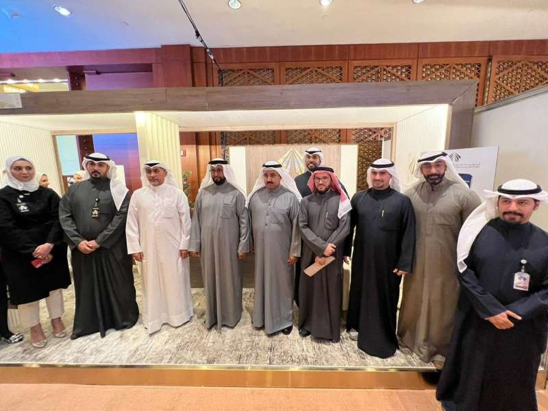 جانب من مشاركة الوزير عمار العجمي في المعرض