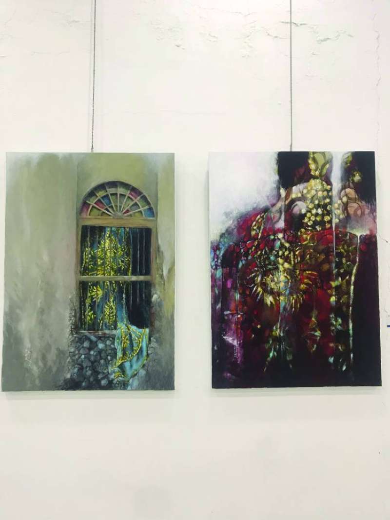 لوحتان لأميرة أشكناني