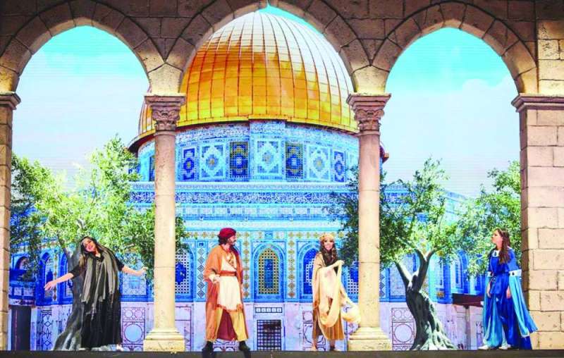 مشهد من المسرحية 