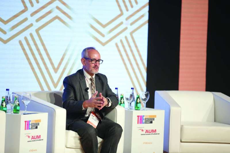 
فرانسيسكو مارموليجو محاضراً في قمة AUM