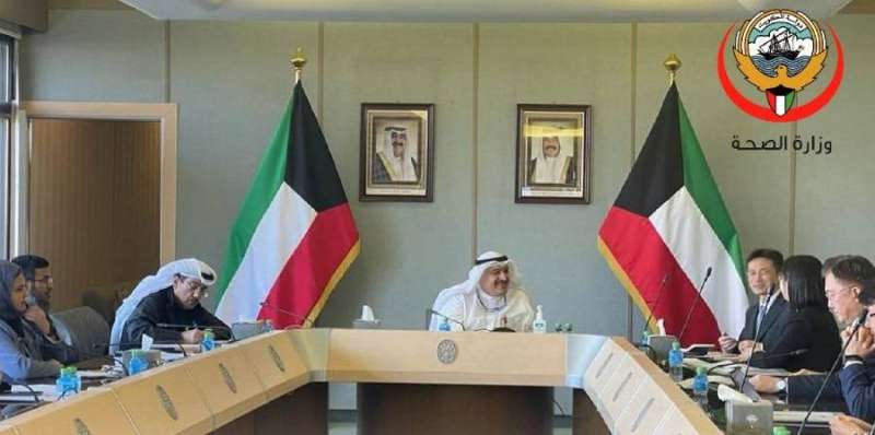 وزير الصحة خلال لقائه مع الوفد الكوري