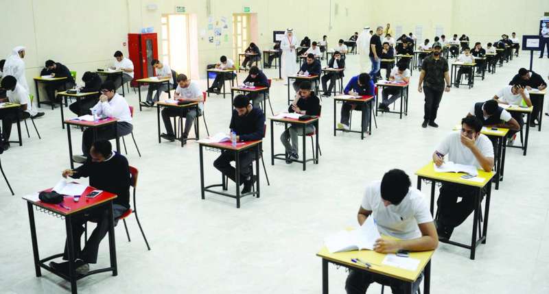 طلاب الثاني عشر في لجان الاختبارات العام الفائت (أرشيفية)
