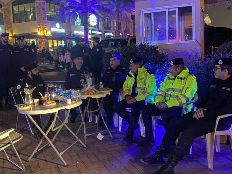 الفريق البرجس وقيادات الداخلية