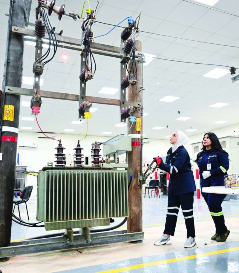 تدريب على خطوات تشغيل الخط الهوائي 