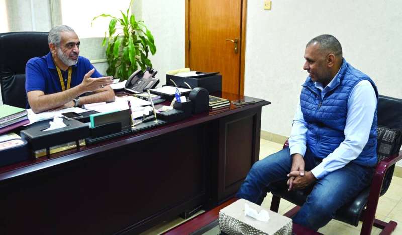 
الزايد متحدثاً للزميل عمر العلاس