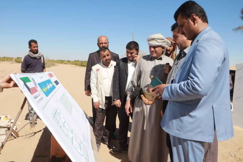 تدشين بناء 60 وحدة سكنية للنازحين بمحافظة مأرب اليمنية

