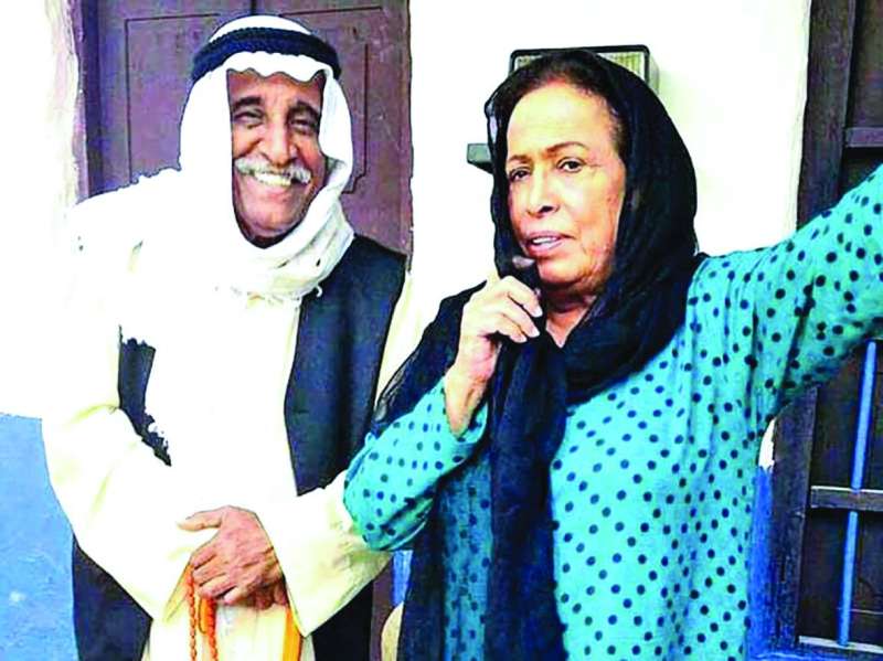 محمد جابر مع حياة الفهد في مسلسل «أم هارون» 