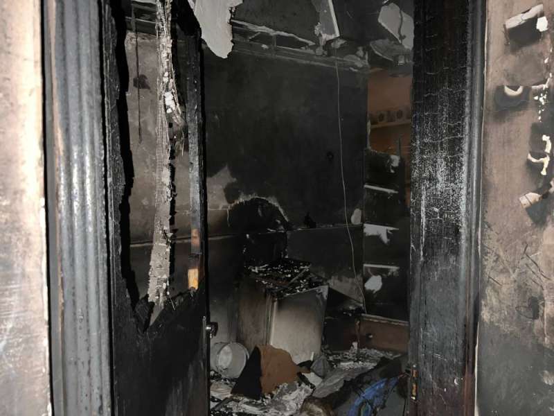  حريق عمارة في منطقة الفنطاس 