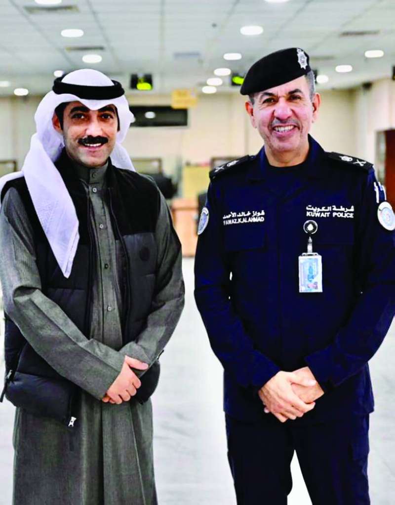 اللواء فواز الخالد والزميل نايف كريم