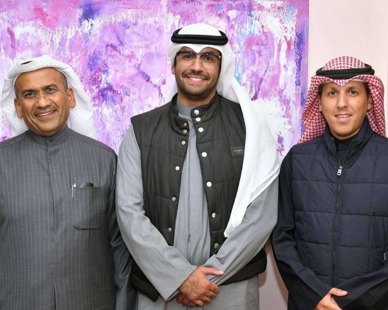 محمد الوسمي وأحمد الرشيدان ومناف الهاجري 