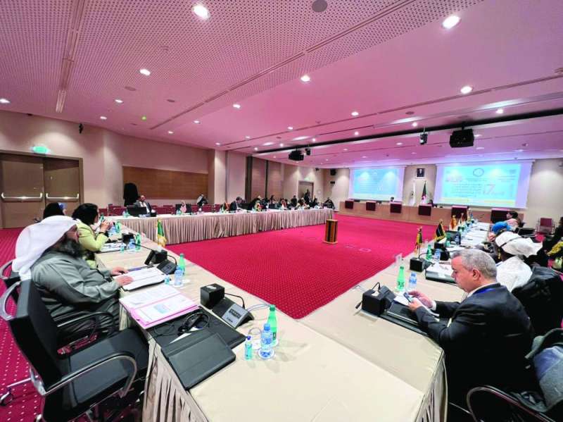 
العبيد مشاركاً في اجتماع إحدى لجان اتحاد مجالس منظمة التعاون الإسلامي
