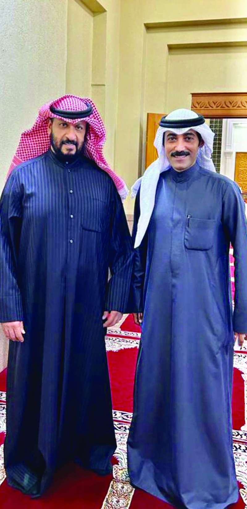 
النائب الأول مع الزميل نايف كريم
