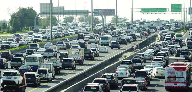 
زحمة في الاتجاهين 	(تصوير أسعد عبدالله)
