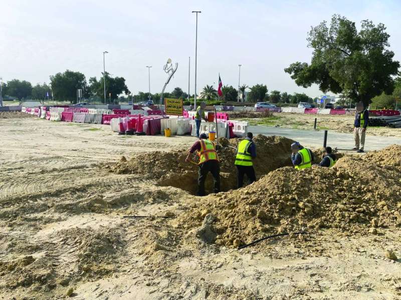 إزالة الأشجار لاستحداث المخرج 