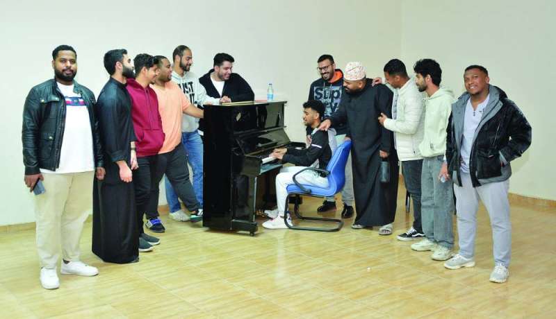 
من بروفات «طيور الدار»
