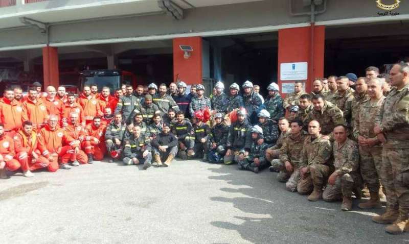 بعثة البحث والإنقاذ اللبنانية عادت من سورية