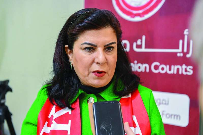  ريم الرضوان متحدثة عن الحملة	