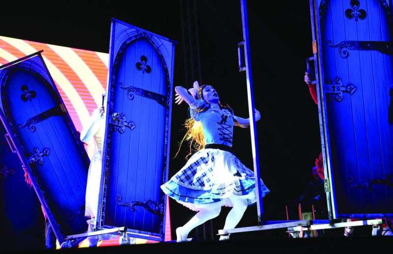 من العرض 	(تصوير نايف العقلة) 