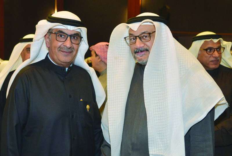 
الماجد مع الزميل ناصر الفرحان